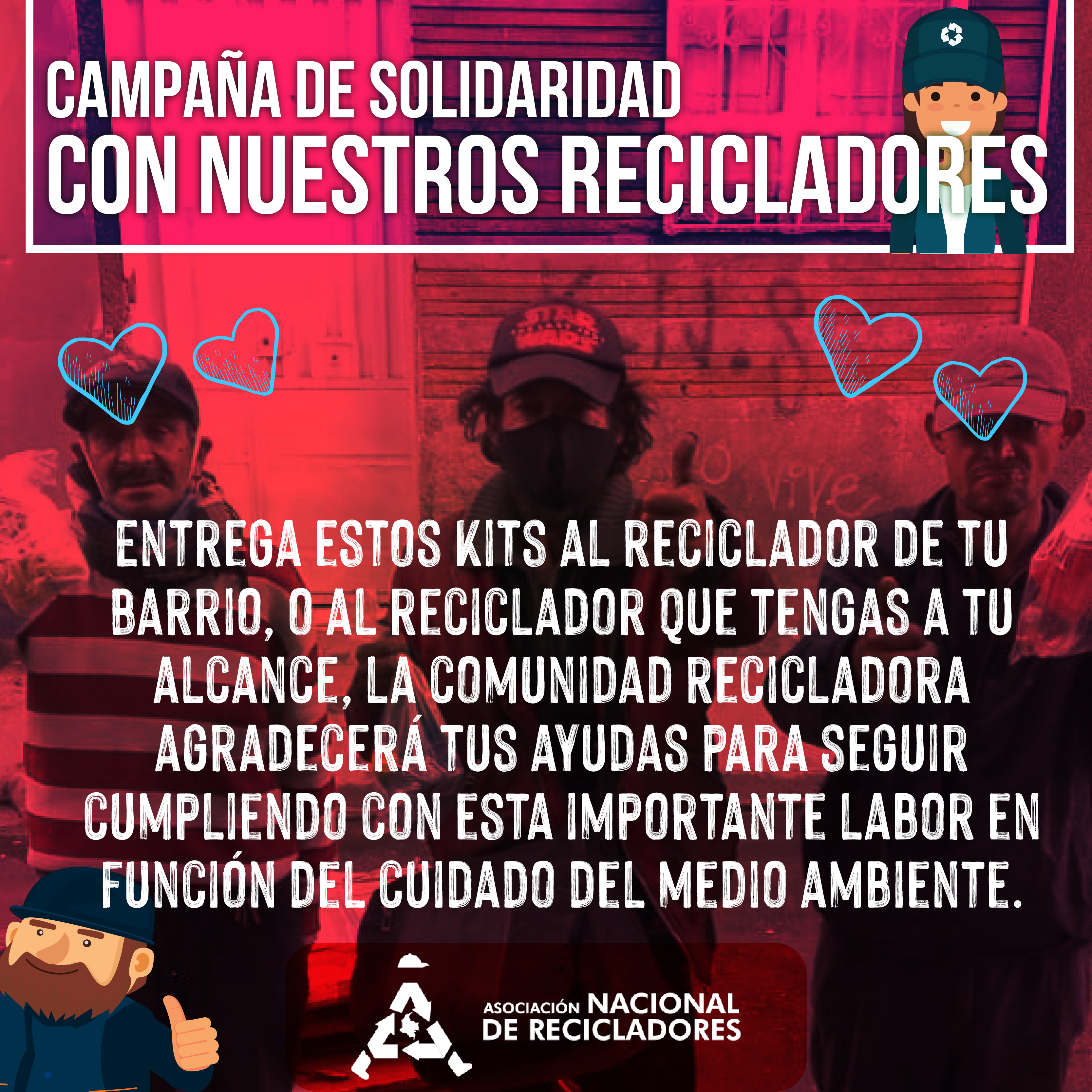 CAMPAÑA DE SOLIDARIDAD CON NUESTROS RECICLADORES